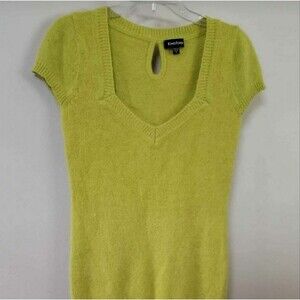 Bebe Angora Blend Short Sleeve Sweater Size Medium